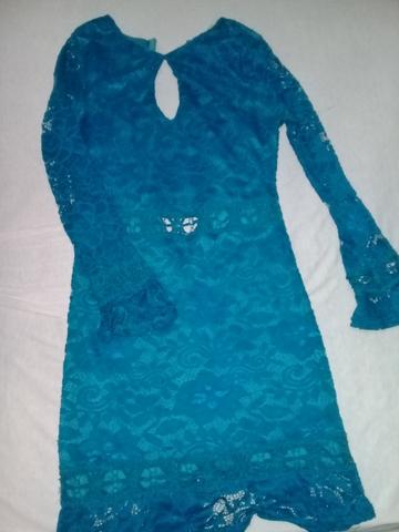 Vestido de renda azul - Foto 4