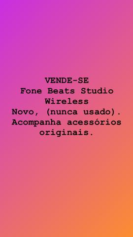 VENDE-SE Fone Beats Studio Wireless Novo, (nunca usado). Acompanha acessórios originais - Foto 3