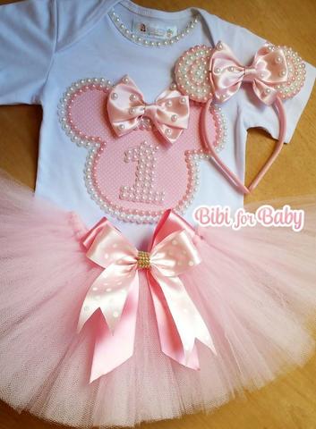 Body ´personalizado e saia de tule