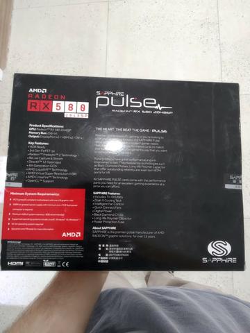 Placa de vídeo sapphire pulse radeon rx 580 8gb - Foto 3