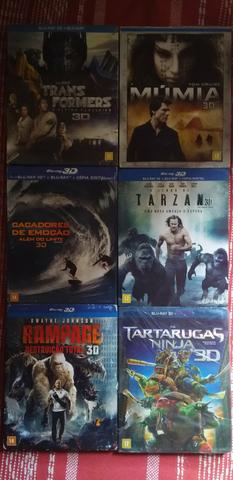 Vendo coleção de blu-ray vários títulos em 3d