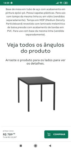 Mesa madeira tok & stok - Foto 3
