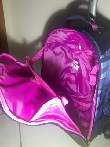 Mochila de rodinhas escolar feminina - Foto 2