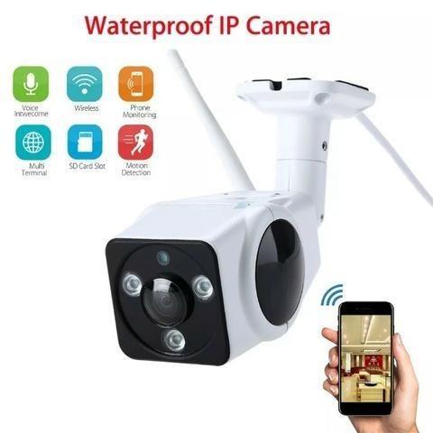 Câmera IP Externa Wifi Visão Noturna 960 p - Fazemos Entregas - Foto 4