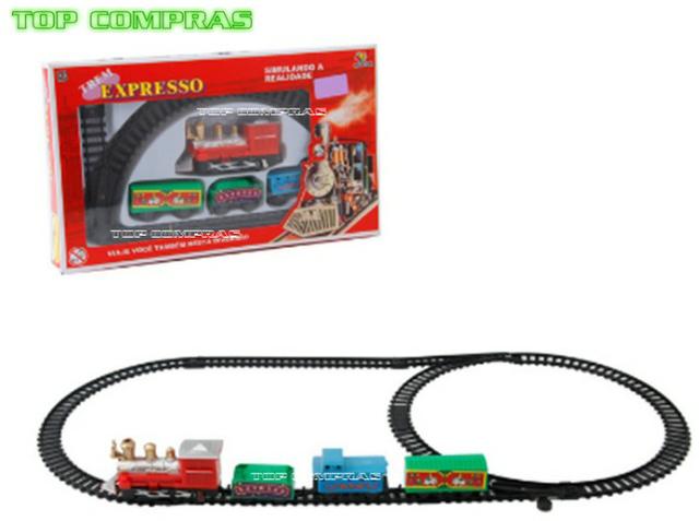 Mini Trem Elétrico Expresso À Pilha Novo