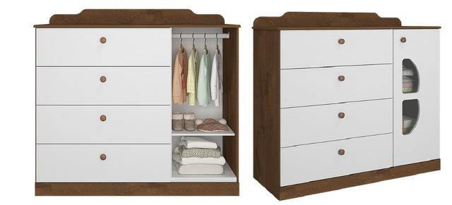 Frete Grátis* Quarto de Bebê Armário, Cômoda - Berço Sonho - Alegria *NOVO - Foto 5