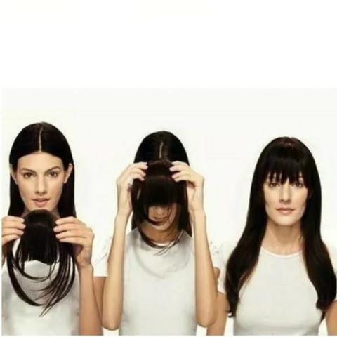 Franja Aplique Tic Tac Igual Cabelo Humano Fibra Japonesa - Foto 3