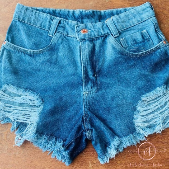 shorts jeans detonado