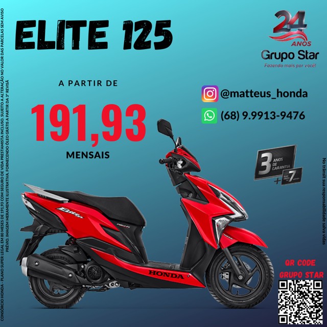 MOTO HONDA ELITE 125