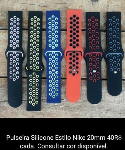 Pulseira Silicone Estilo Nike para Amazfit GTR 42mm - Foto 5