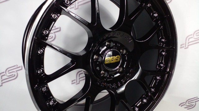 Rodas BBS Motor Sport Preto Brilhante 5x100-18x8 - Foto 3