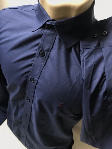 Camisa social masculina lisa slim entrega grátis  - Foto 4
