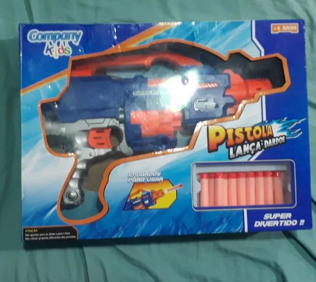 Arma de Brinquedo Lança Dardos Semiautomática Soft