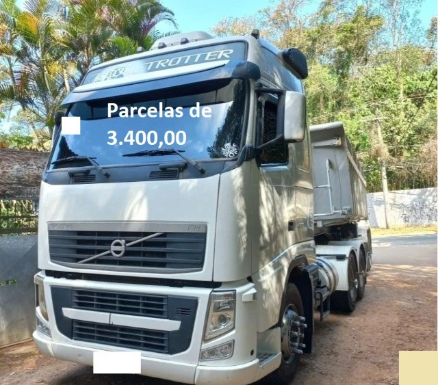 Volvo FH 460 6x4 2015 Rodocaçamba Entrada mais Parcelas com Contrato de Serviço.