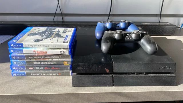 PlayStation4 Fat 500gb com 2 Controles e 7 Jogos - Venda ou Troca por nintendo Switch OLED
