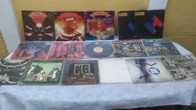 Krokus Lp disco de vinil, originais, capa e disco em bom estado. E outros.