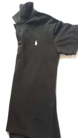 Camisa Polo Infantil Meninos -Cor Preta - Tam M(10-12) Marca Polo Ralph Lauren- Seminova - Foto 2