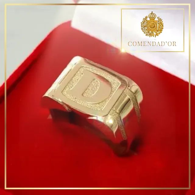 Anéis com suas iniciais em ouro ou prata! - Foto 2