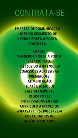 Oportunidade de emprego vendedor porta a porta - Foto 2