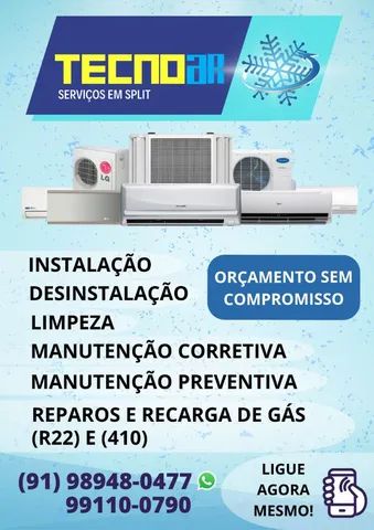 Limpeza de split 