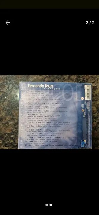 CD Fernanda Brum - Som Gospel - 15 Canções - Foto 2