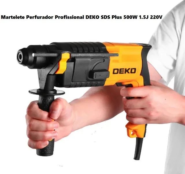 Martelete Perfurador Profissional Deko Sds Plus 500W 1.5J 220V - Foto 6