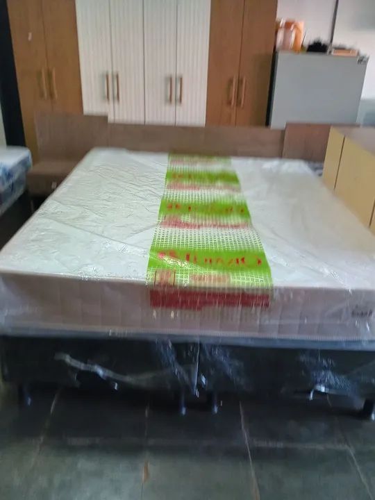 Cama box e colchão solteiro - Foto 3