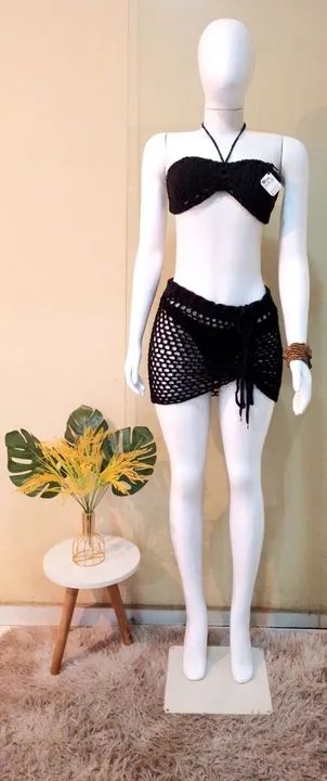 Top / conjunto de crochê praiano  - Foto 2