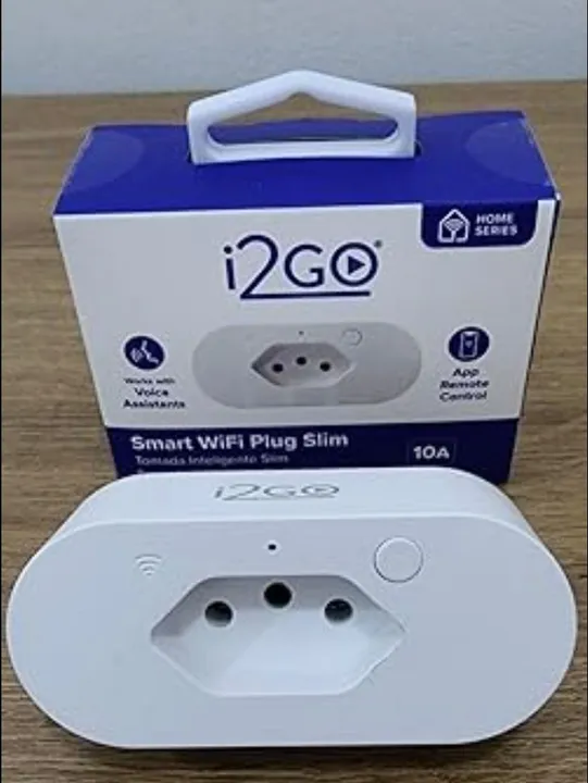 Tomada Inteligente Smart Plug Slim Wi-Fi 10A i2GO