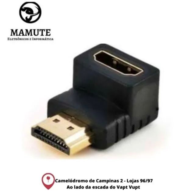 Adaptador Hdmi 90 Graus Em L Macho