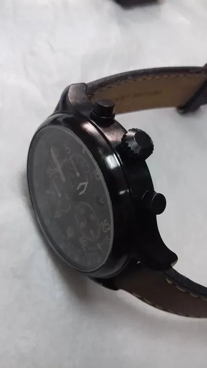Timex-Expedition-Field-Chronograph- Pulseira de couro - Impecável - Baixei o Valor - Foto 5