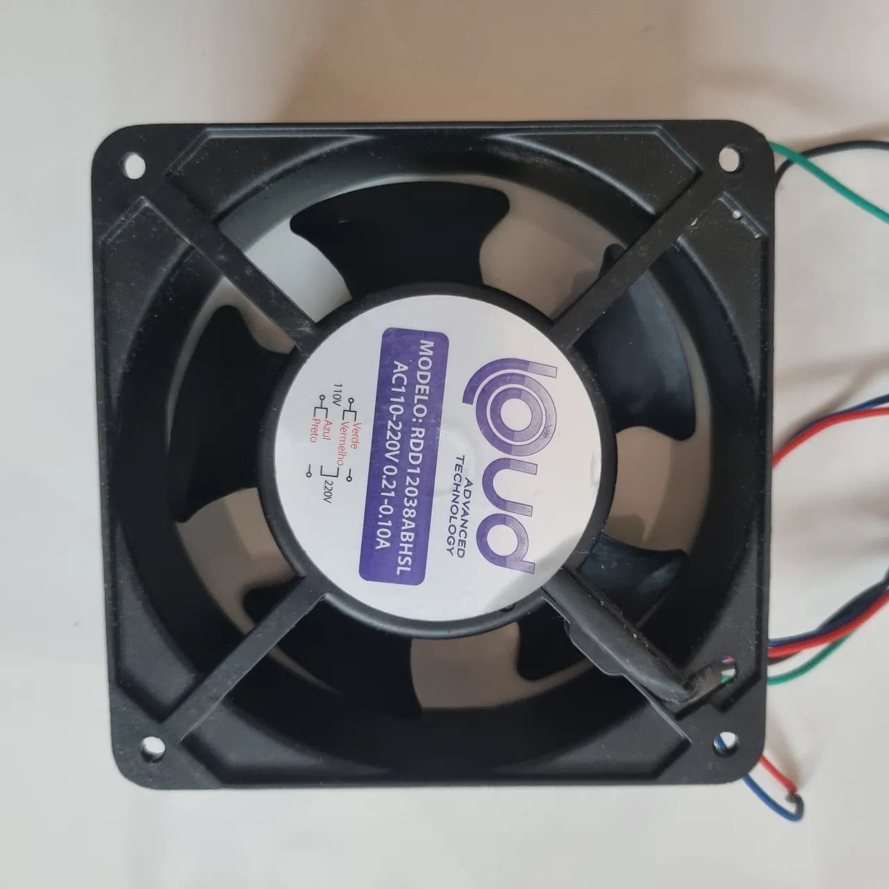 Microventilador Cooler 120x120x38mm Bivolt da marca LOUD