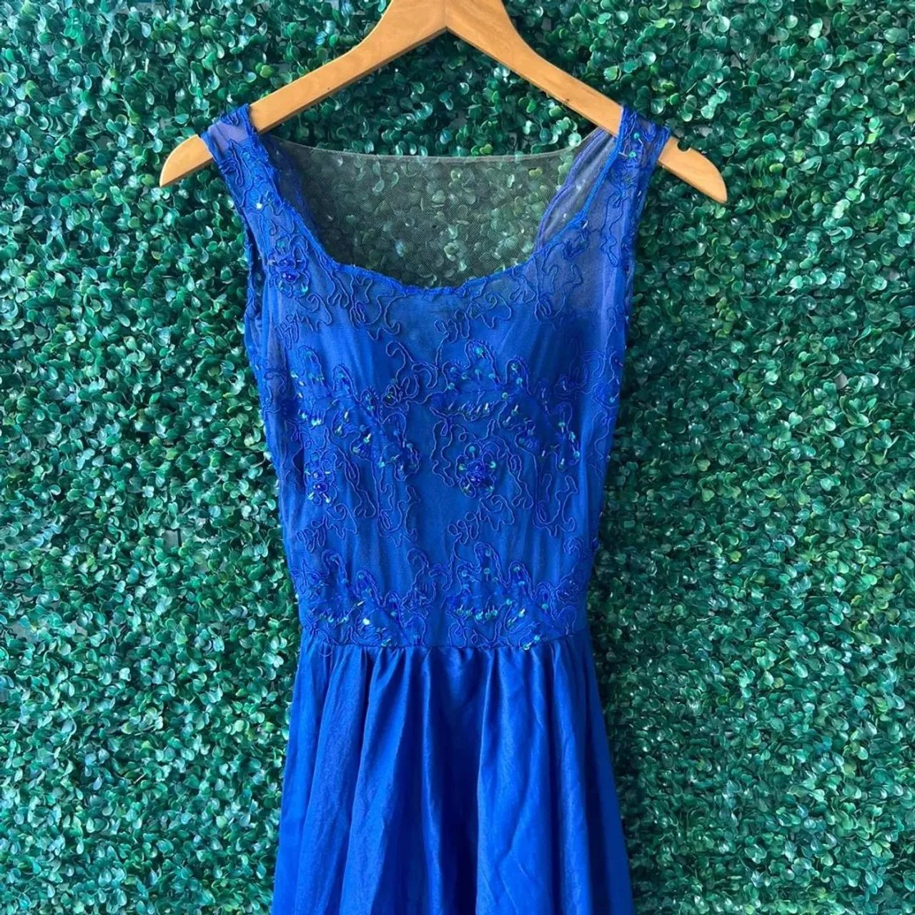 VESTIDO DE FESTA AZUL - Foto 4