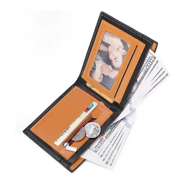 Produto Novo Carteira cartãozíper integrado clipe de dinheiro Unisex Original Frete Grátis - Foto 2