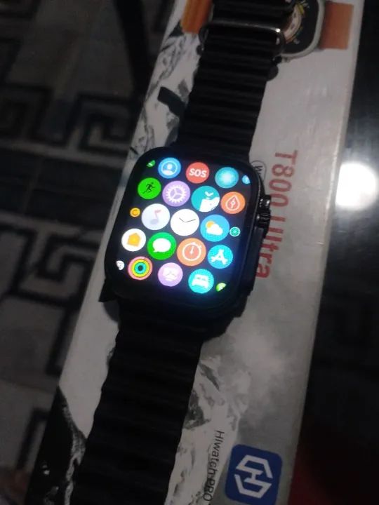 Smartwatch T800 Ultra - Tela colorida - Design moderno