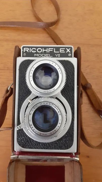 Câmera Fotográfica Ricohflex Modelo VII TLR Vintage