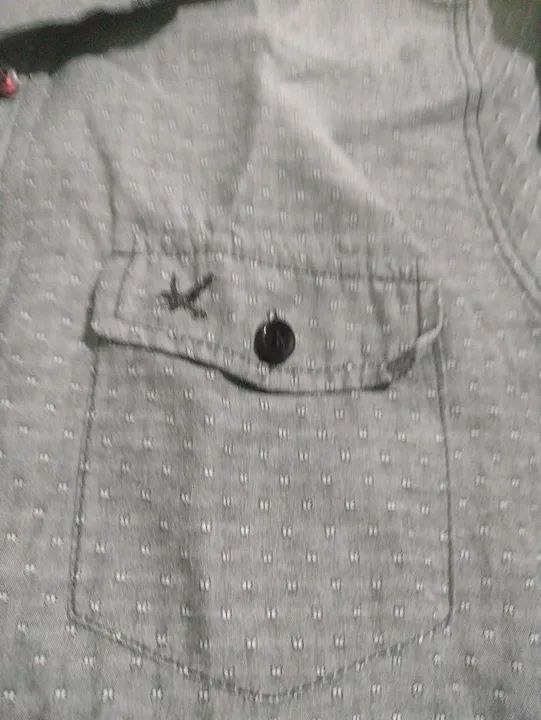 Camisa Manga Longa Cinza - Foto 3