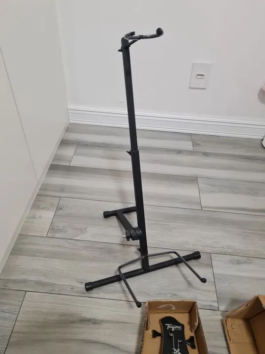 Contra Baixo Elétrico Vermelho com suporte - Foto 6