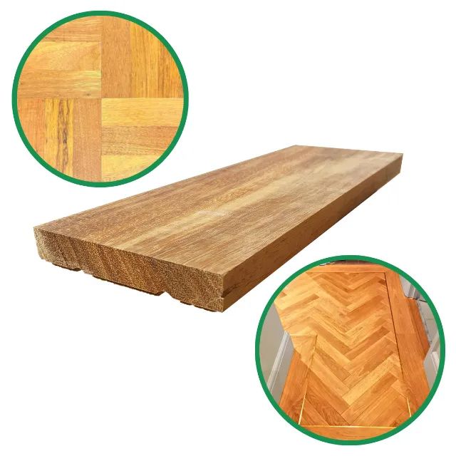 Kit 10 Tacos sucupira amarela 21x7