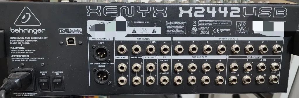 Mesa de Som Behringer Xenyx 2442 fx USB + Case mala - Foto 2