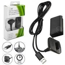 Kit cabo e bateria controle Xbox frete grátis 