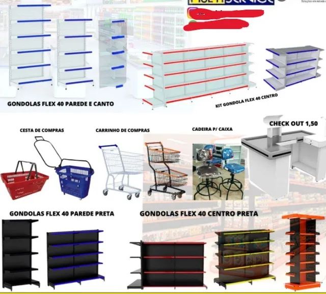 Gondolas prateleiras de aço - Foto 3