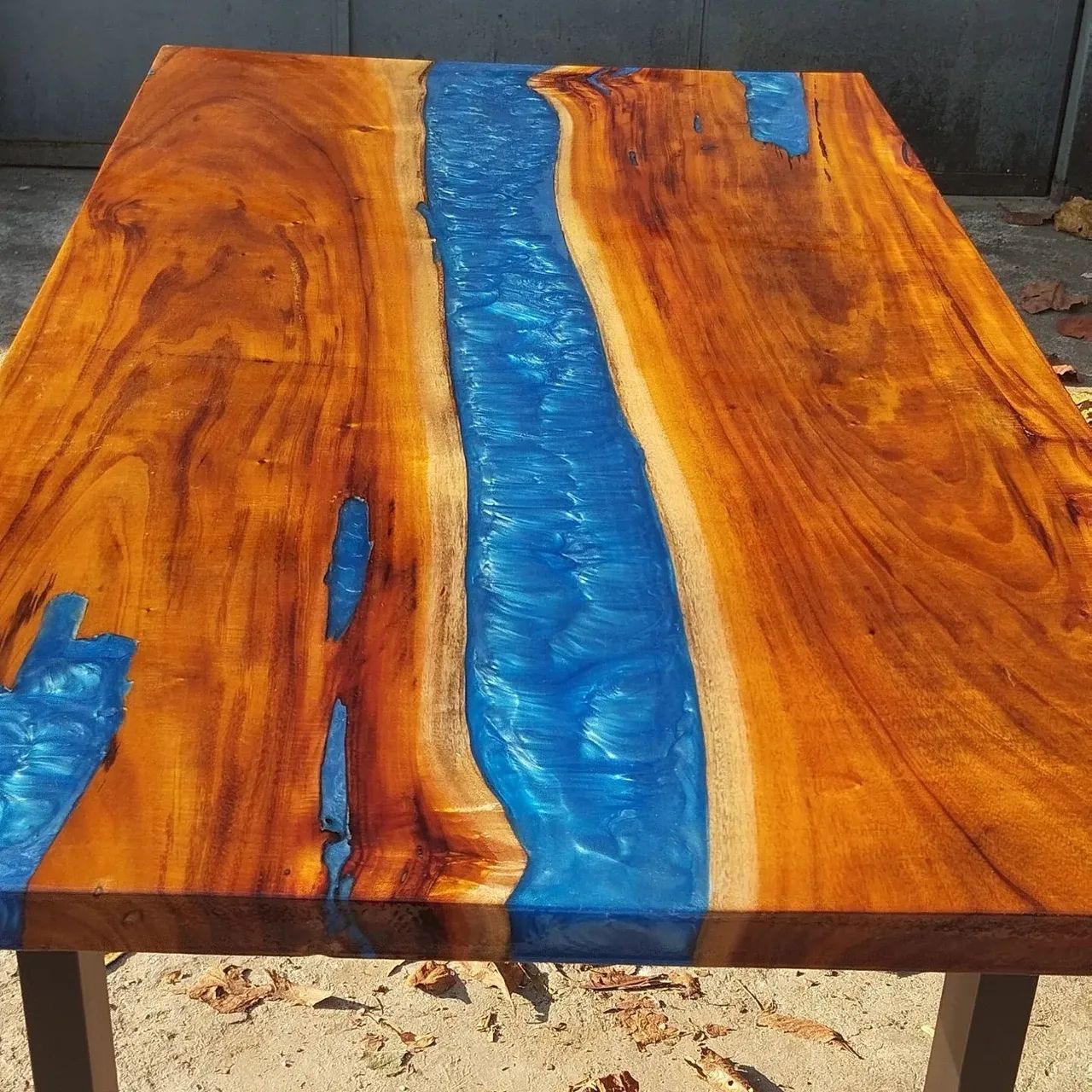 Mesa de Madeira e resina epoxi (Rivertable) - Foto 3