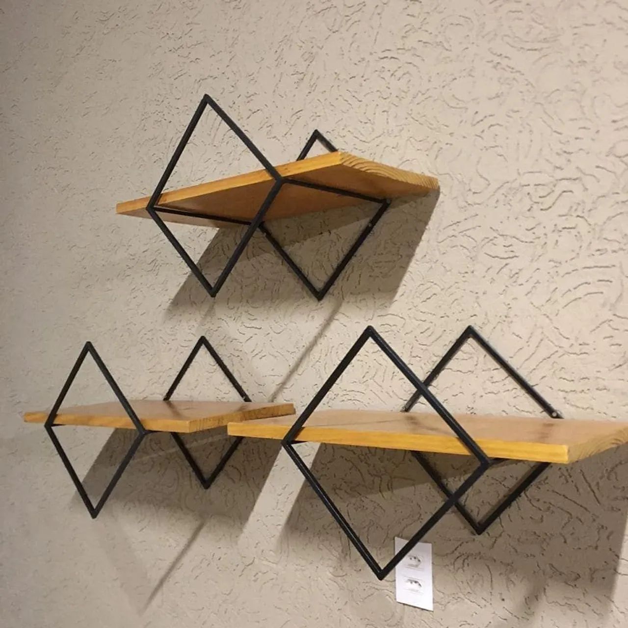 1UN. 30x30x50 | Pratilheira Industrial Flutuante industrial decoração 