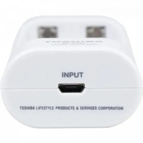 Carregador Pilha Usb 2 Pilhas Aa/Aaa .2.000 Mah Com 2 - Toshiba Loja Coimbra Entrega - Foto 3