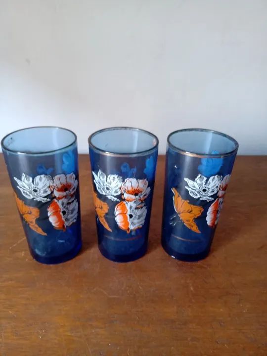 3 copos Nadir antigo