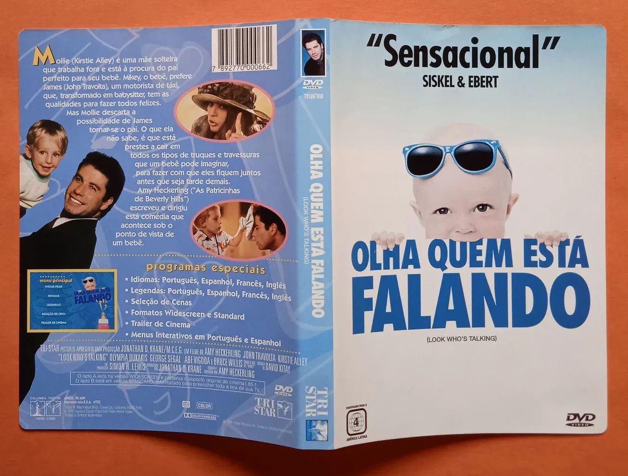 Dvd Olha Quem Está Falando (Encarte Interno) - Hobbies e coleções