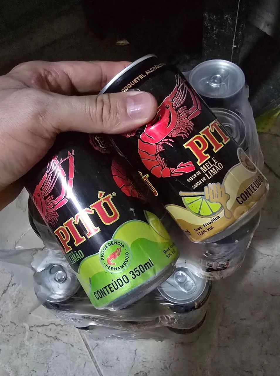 3 Caixinhas de Pitú Limão com mel, Cajú e Banana - Foto 2