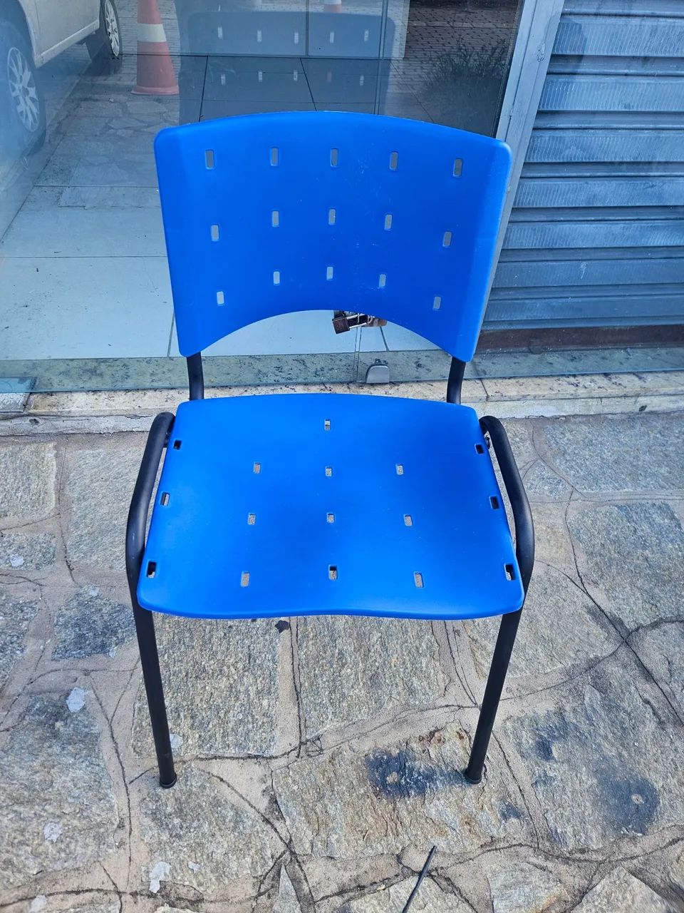 Cadeira de Escritório Azul fixa - Foto 3