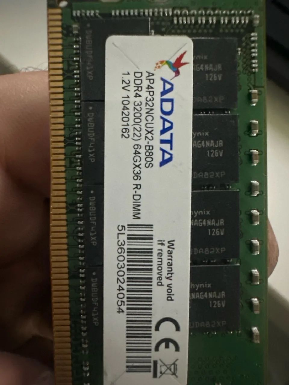 64GbMemória servidor RAM ADATA DDR4 3200MHz